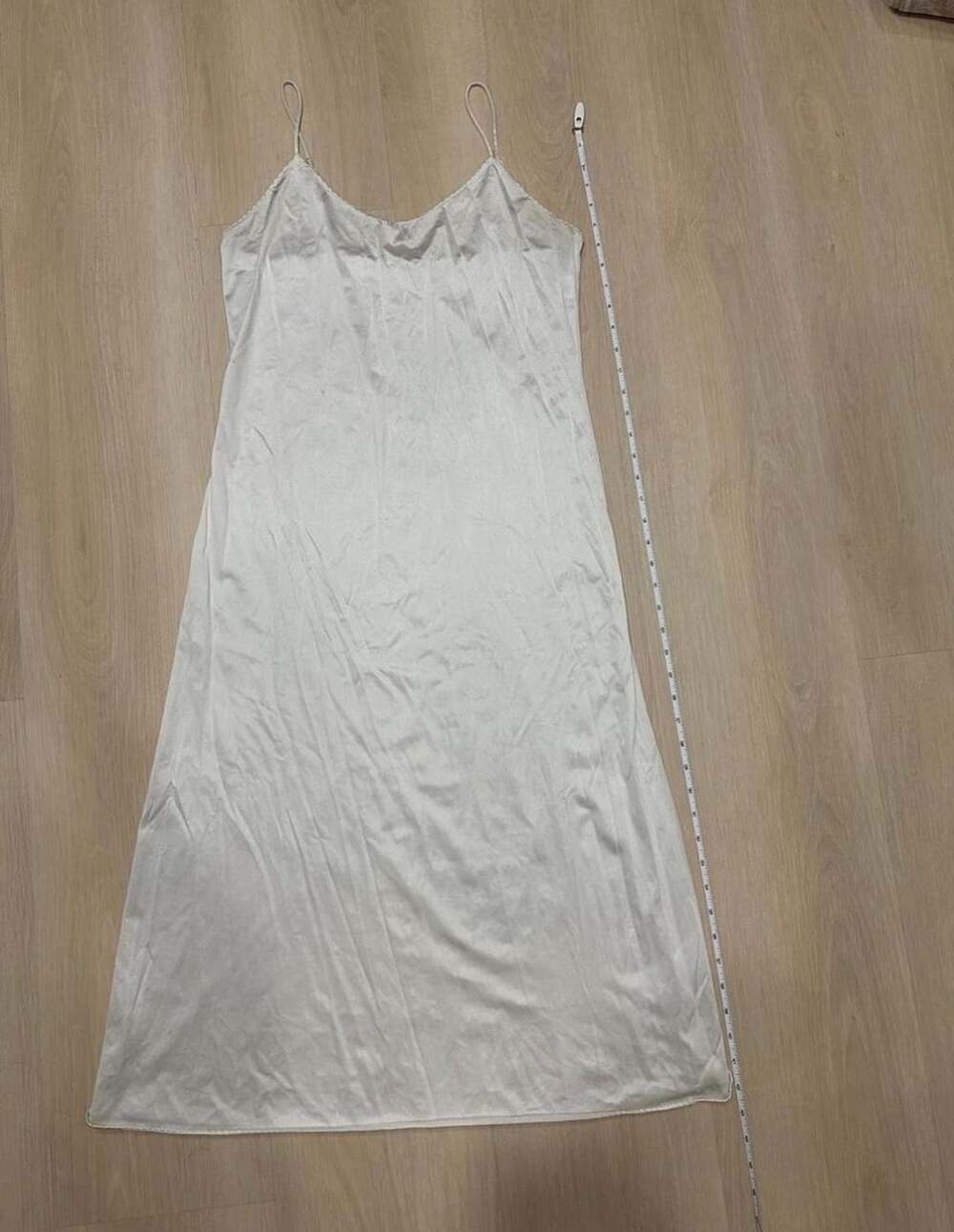 Vanity Fair Slip Dress Style 10-717 Size 36 Ivory Nylon Chemise Lingerie